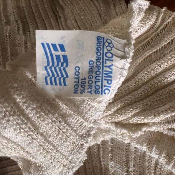 Olympic 100% cotton ribbed wrap long cardigan sweater ONE SIZE fits all - Picture 4 of 5